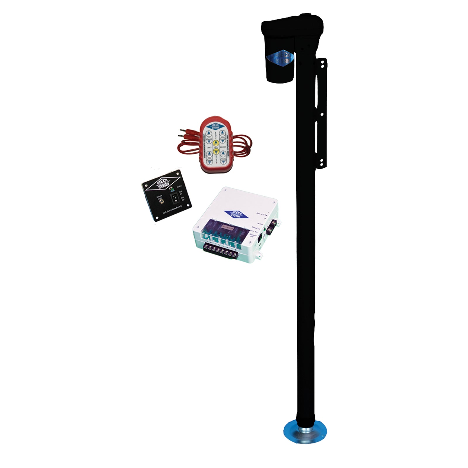 Rieco Titan 56212 Wireless Remote Controlled Electric Jack - Black, 4 Pack