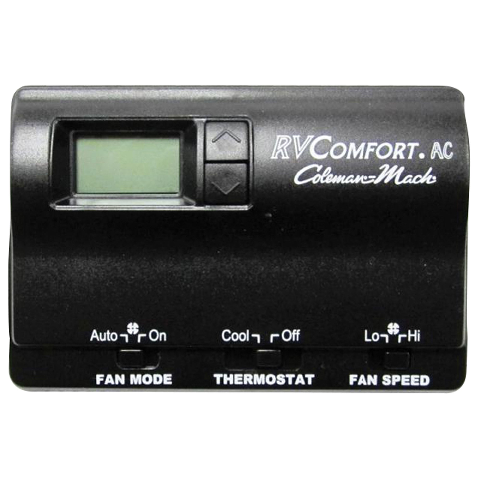 Coleman-Mach 8330-3462 Wall Mount Digital Thermostat - 12VDC, Cool Only, Plugs, Black