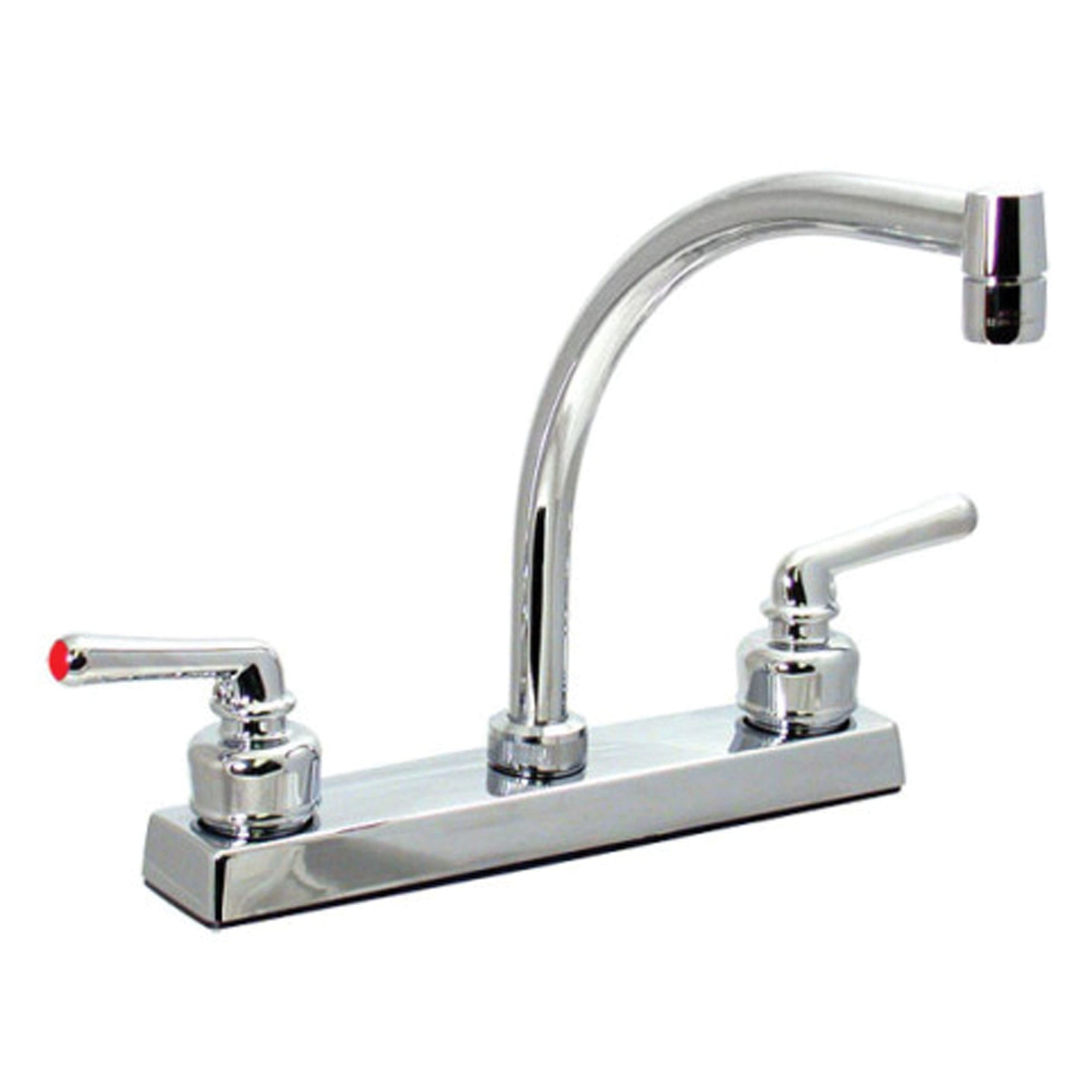 Valterra PF211344 Phoenix 2-Handle Kitchen Faucet - 8" Hi Arc Tubular Spout, Chrome