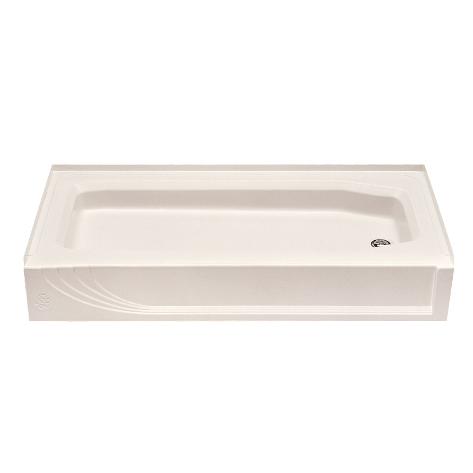 Kinro BBC-5428 RH-SPK ABS Shower Pan - Right Hand, Almond