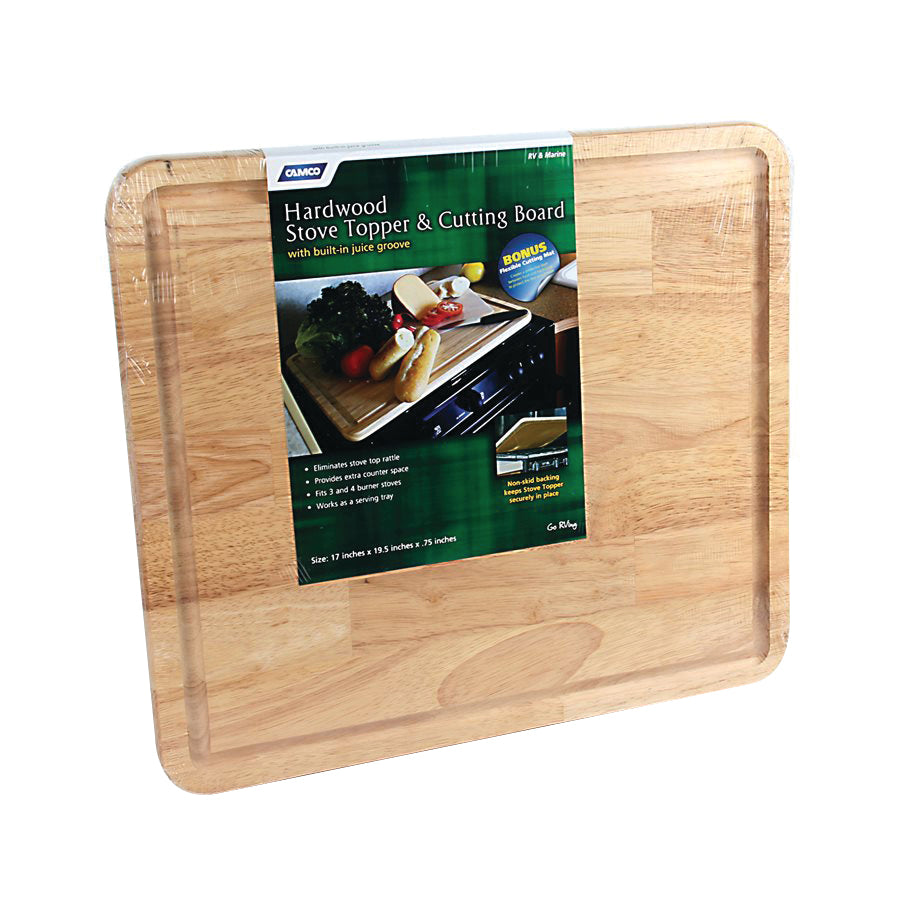 Camco 43753 Hardwood Stove Topper/Cutting Board