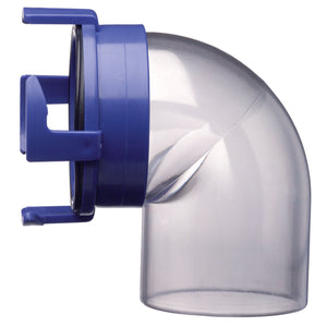 Prest-O-Fit 1-0021 Universal 90° Sewer Hose Adapter - Clear