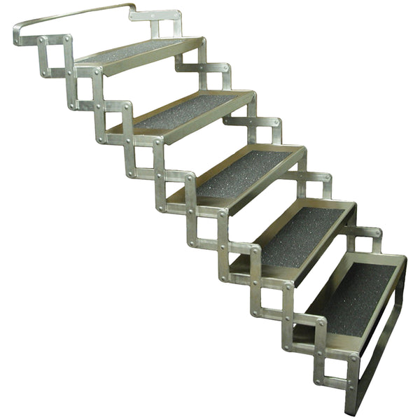 C.R. Brophy AS25 Aluminum 24" Wide Scissor Steps 5 Step, 40" 48" E