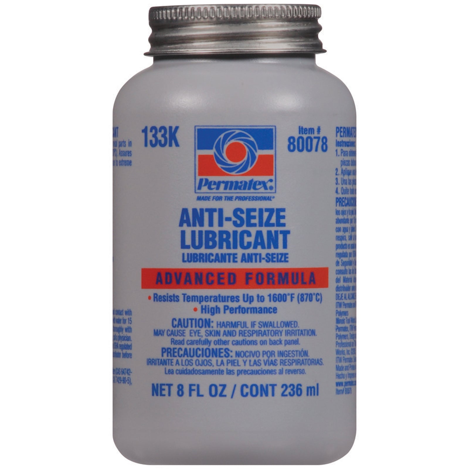 Permatex 80078 Anti-Seize Lubricant - 8 oz. Bottle