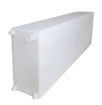 Icon 12733 Fresh Water Tank with 1/2" FTP and 1-1/4" Filler WT2469 - 48" x 16" x 8", 25 Gallon