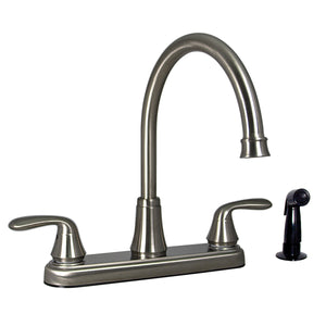 Phoenix Faucets by Valterra PF231301 Two-Handle 8" Hybrid Kitchen Faucet with High-Arc Spout and Side Sprayer - Chrome