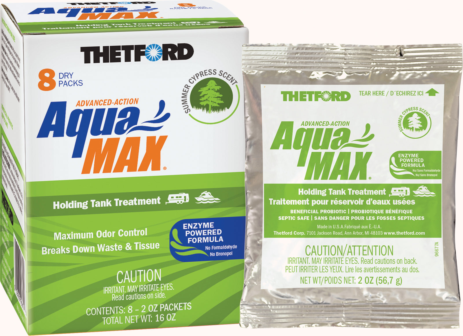 Thetford 96674 Aquamax Summer Cypress Dri 8-Pk