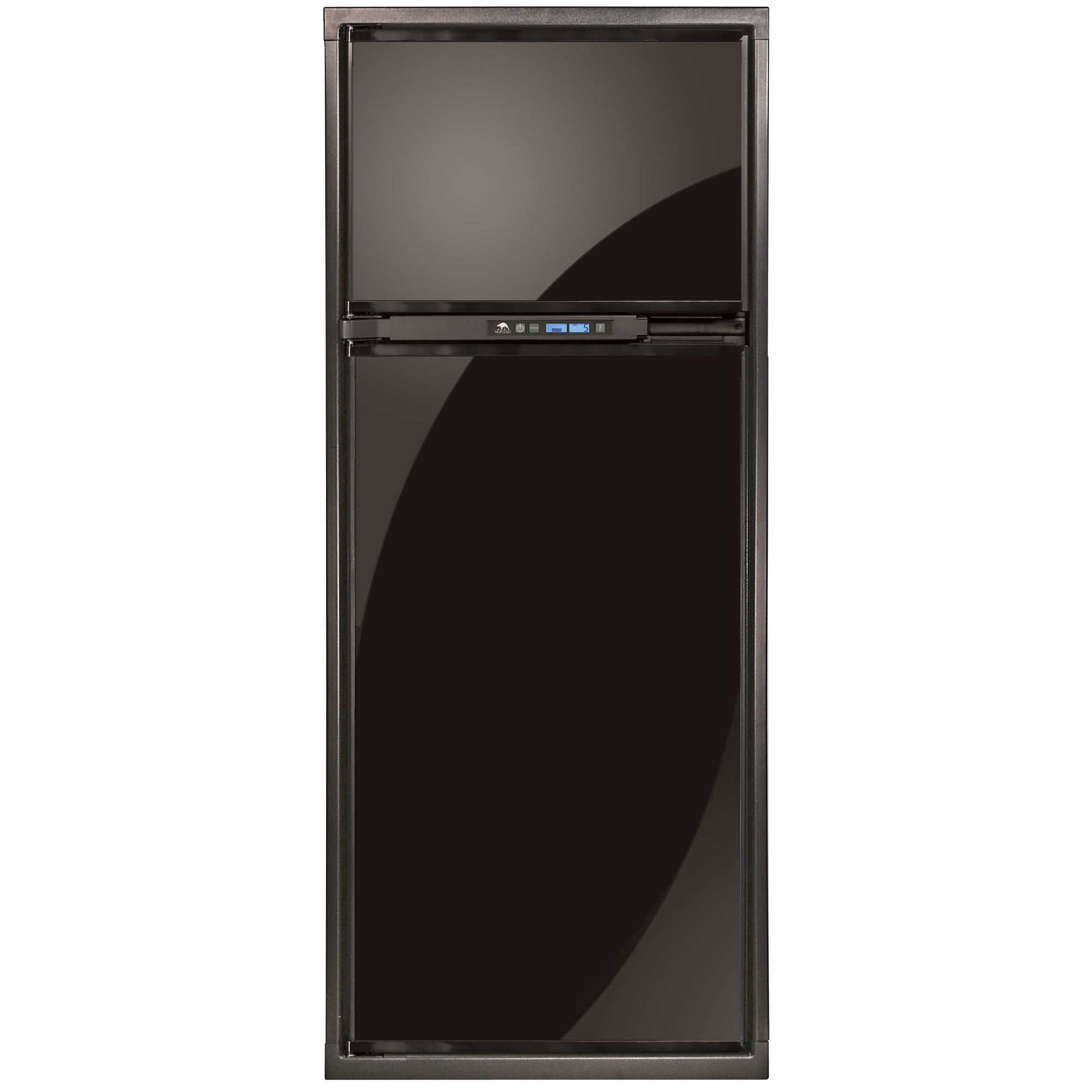 Norcold N7XFR Polar N7X Series 2-Way AC/LP RV Refrigerator with Fan - 7 cu. ft., Black, RH Door