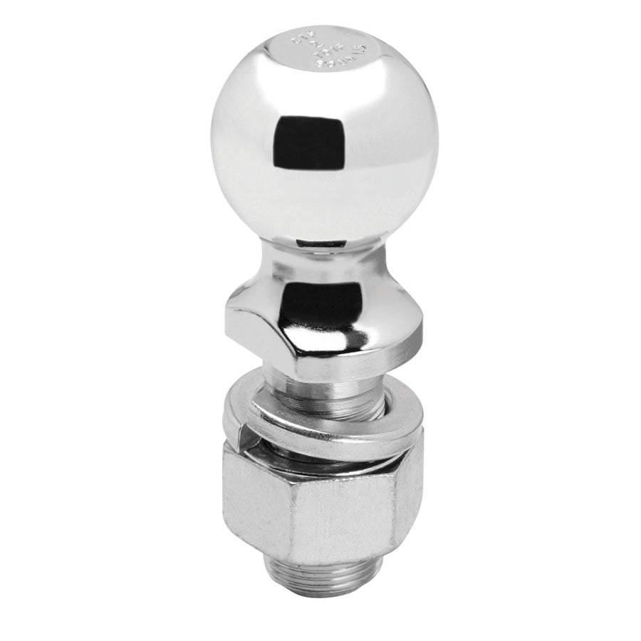 Reese 63830 Class IV Hitch Ball - 2" Ball x 1-1/4" Shank x 2-3/4" Shank Length, 8,000 lbs. GTW, Chrome