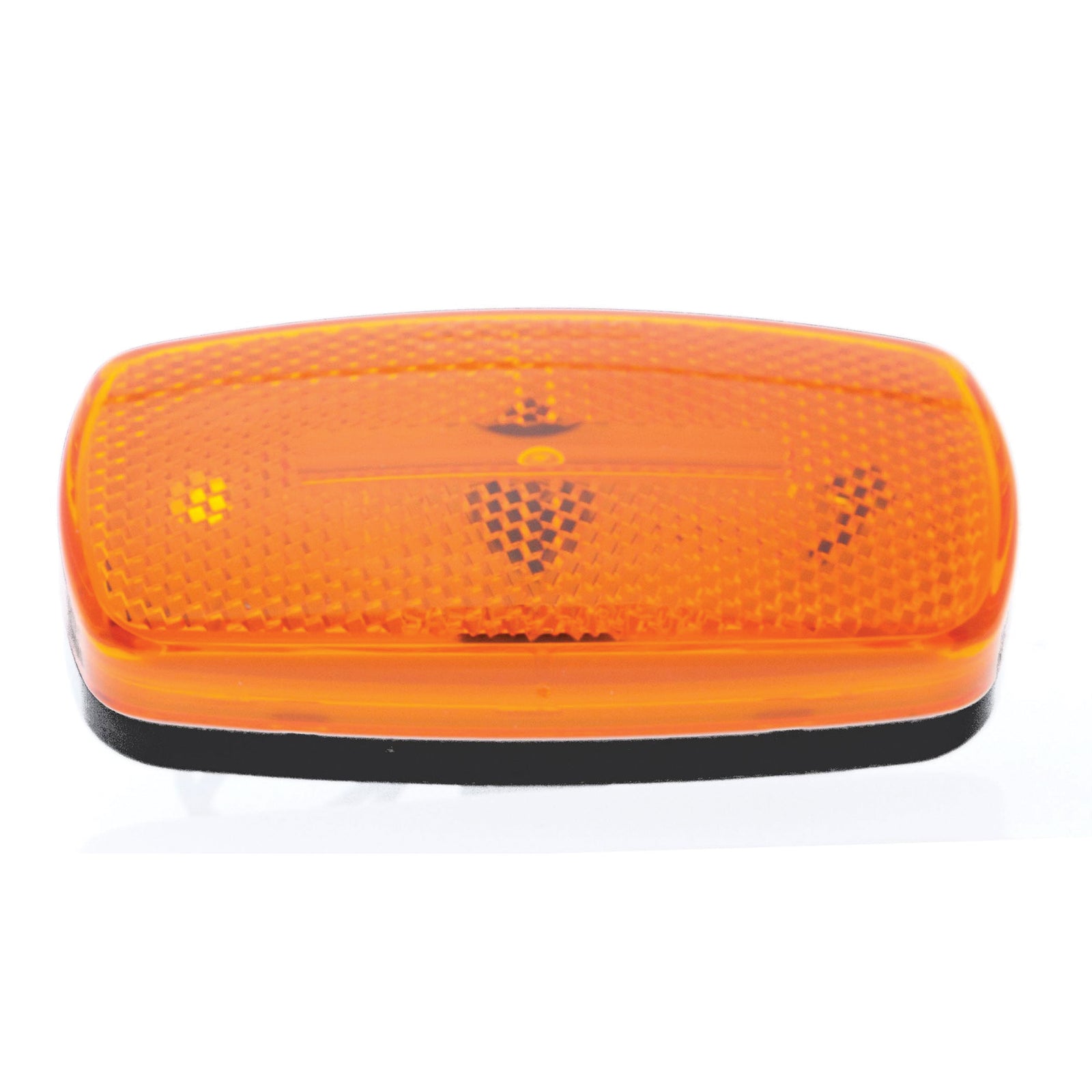 Optronics MC32ABS Mark Light Oval Black Base Amb