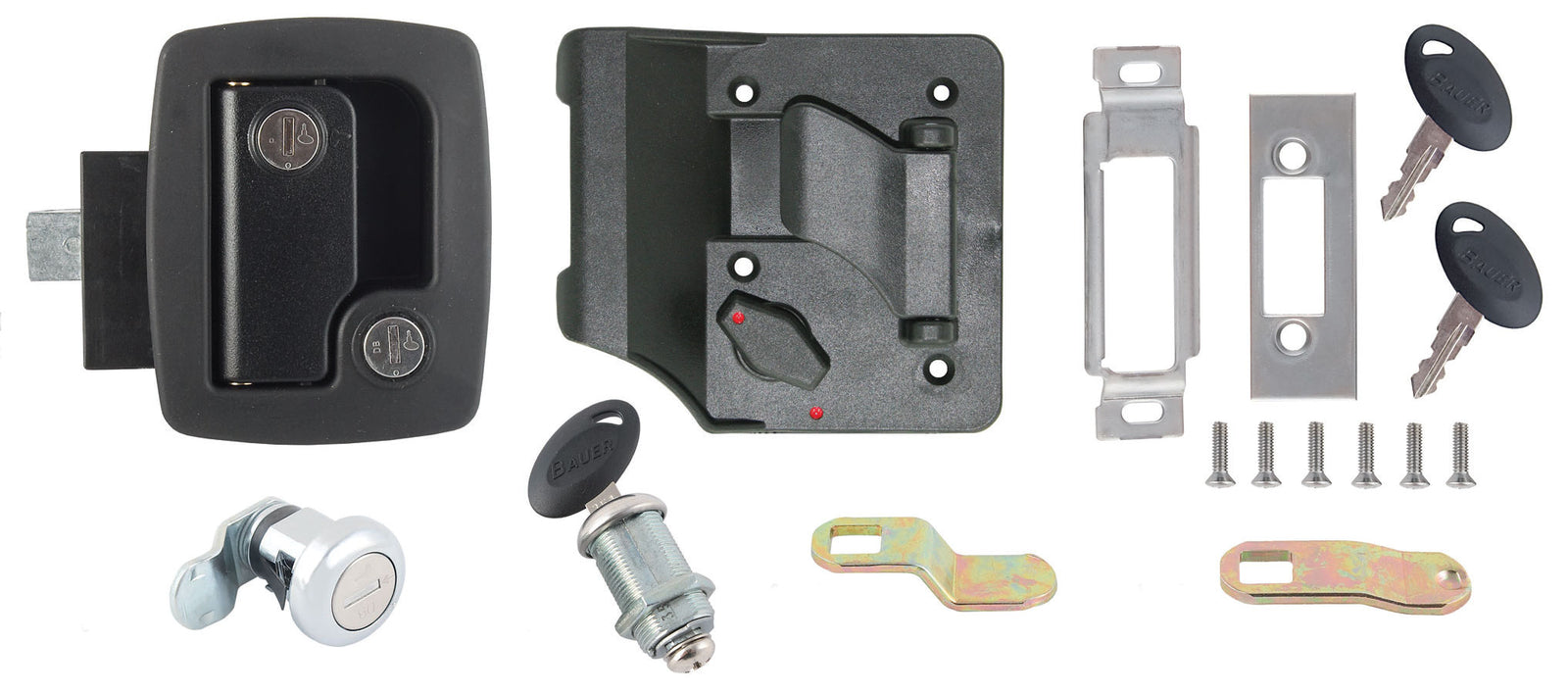 AP Products 013-6201 RV Door Lock Keyed Alike Kit - Standard Black