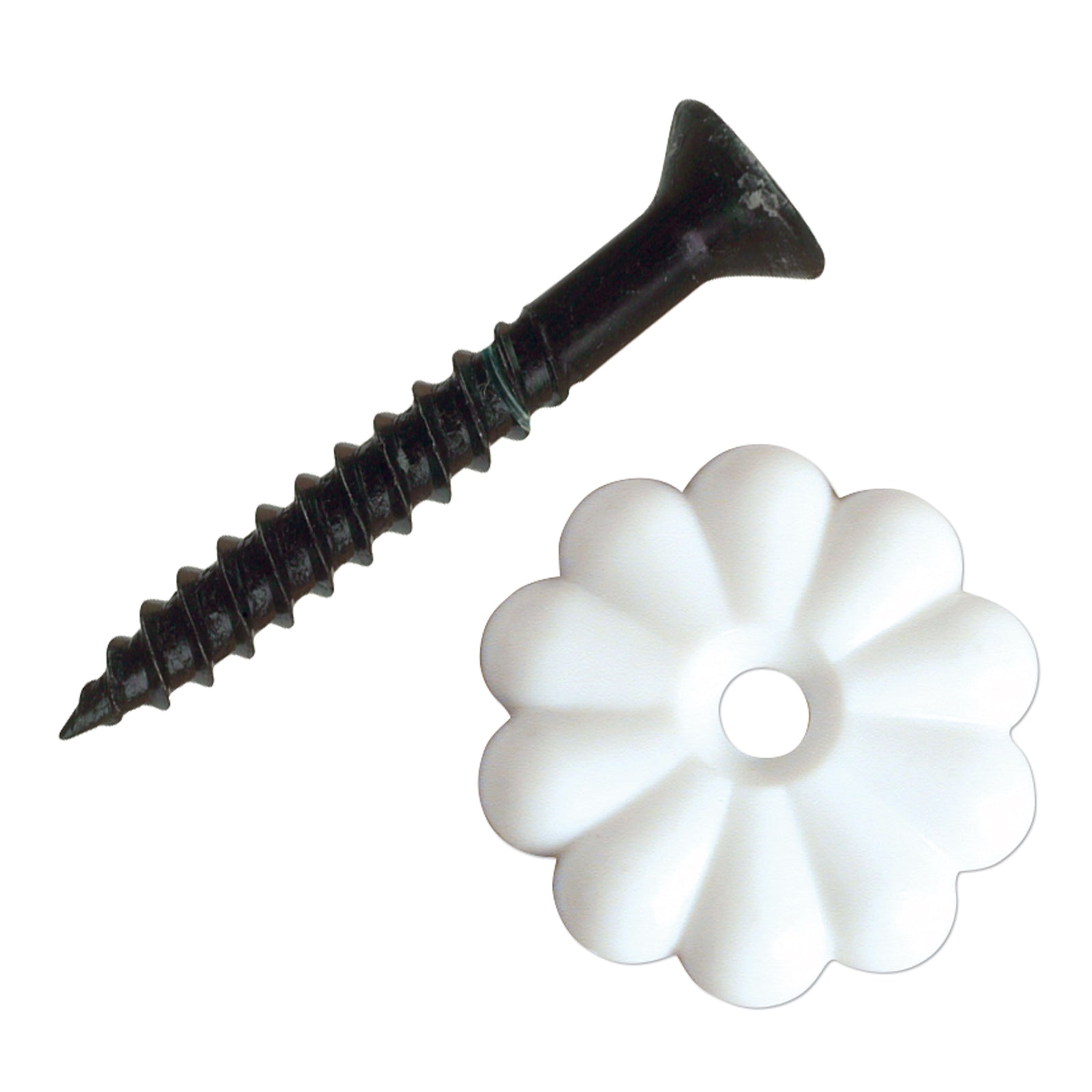 RV Designer H613 Rosette Washers - White, Pack of 14