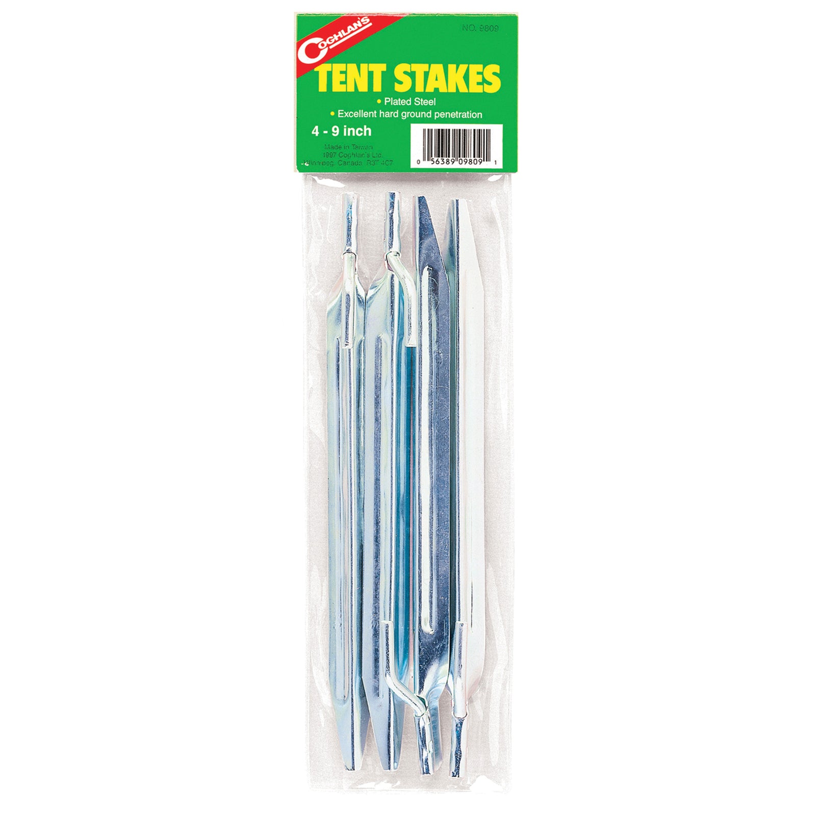 Coghlan's 9809 9" Steel Tent Pegs - 4-Pack