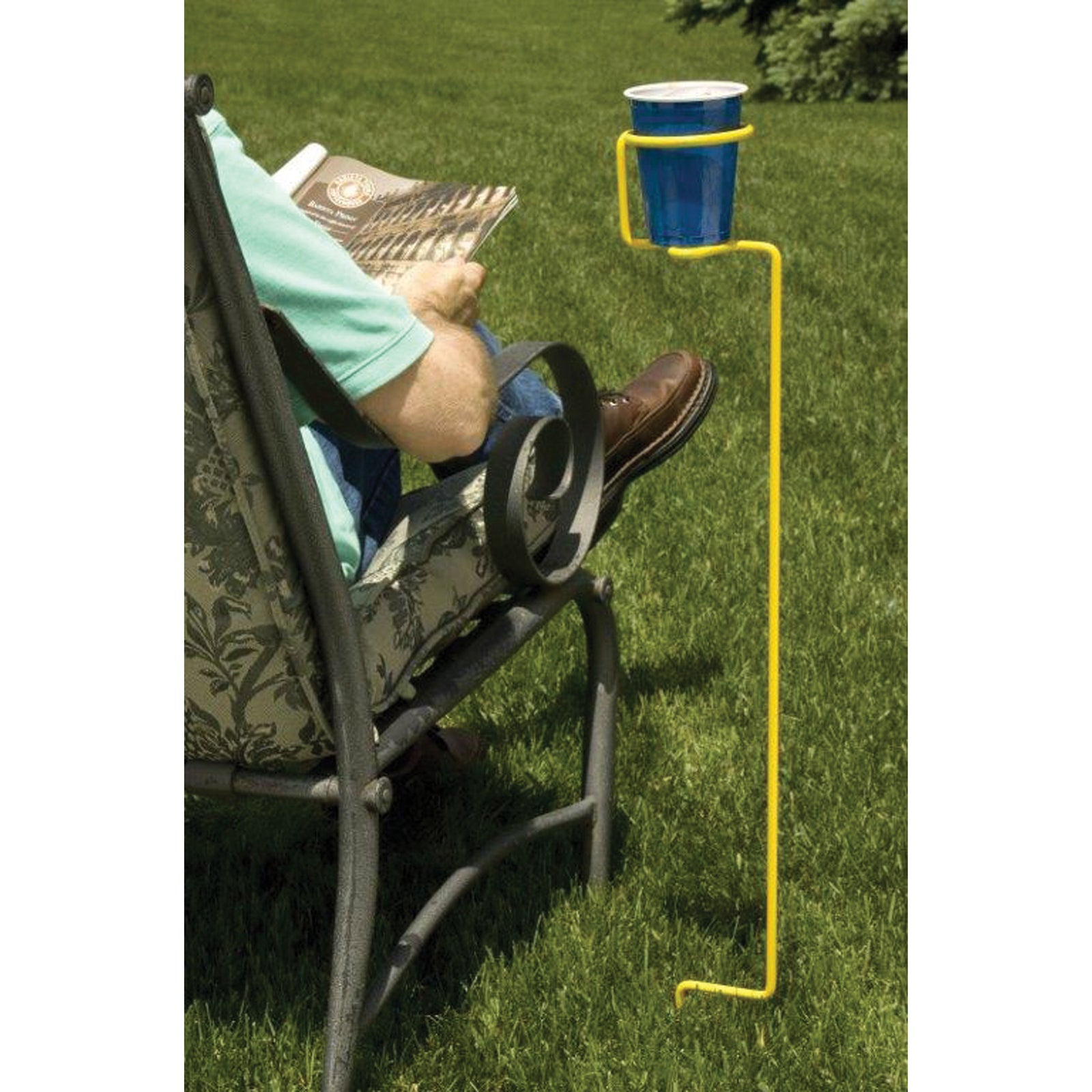 Outdoors Unlimited 82777 Standing Drink Holder - Yellow