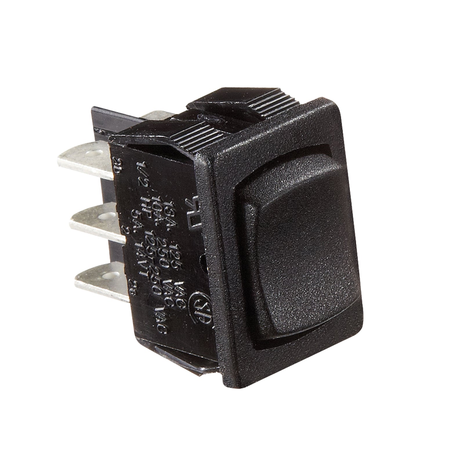 RV Designer S441 DC Rocker Switch 5 Amp - Black, Mom On/Off SPST