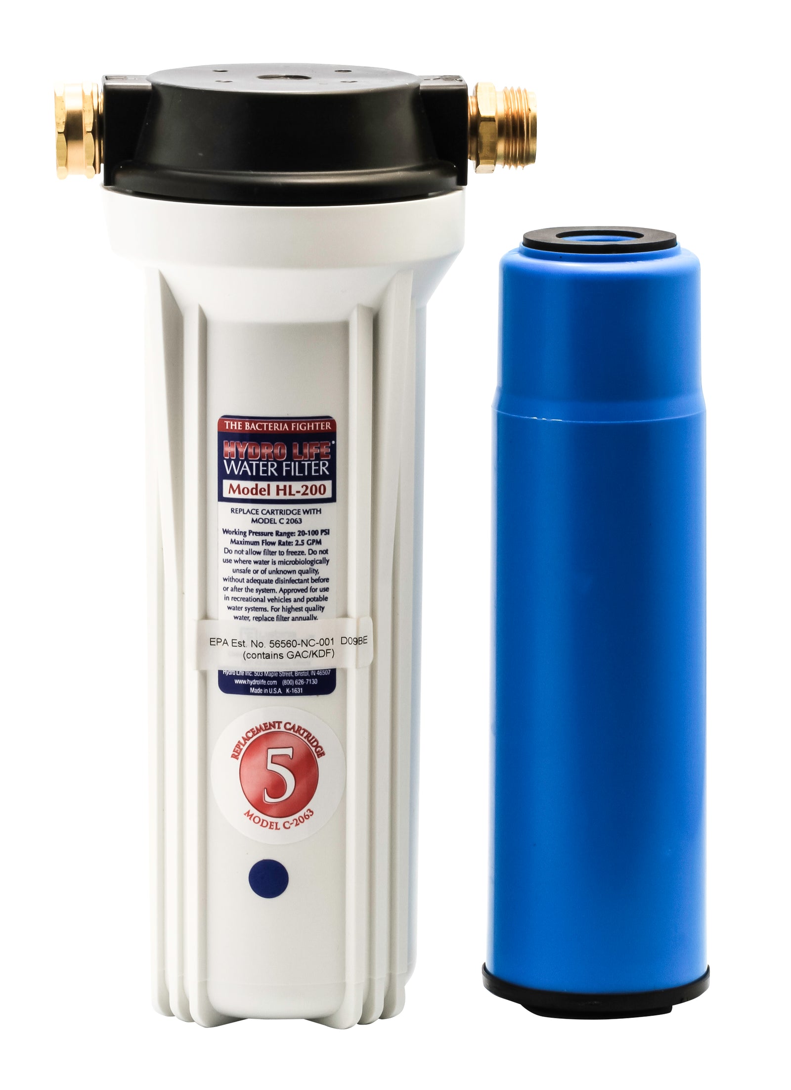 Camco 52141 Hydro Life External Filter Kit - Includes C 2063 CTG