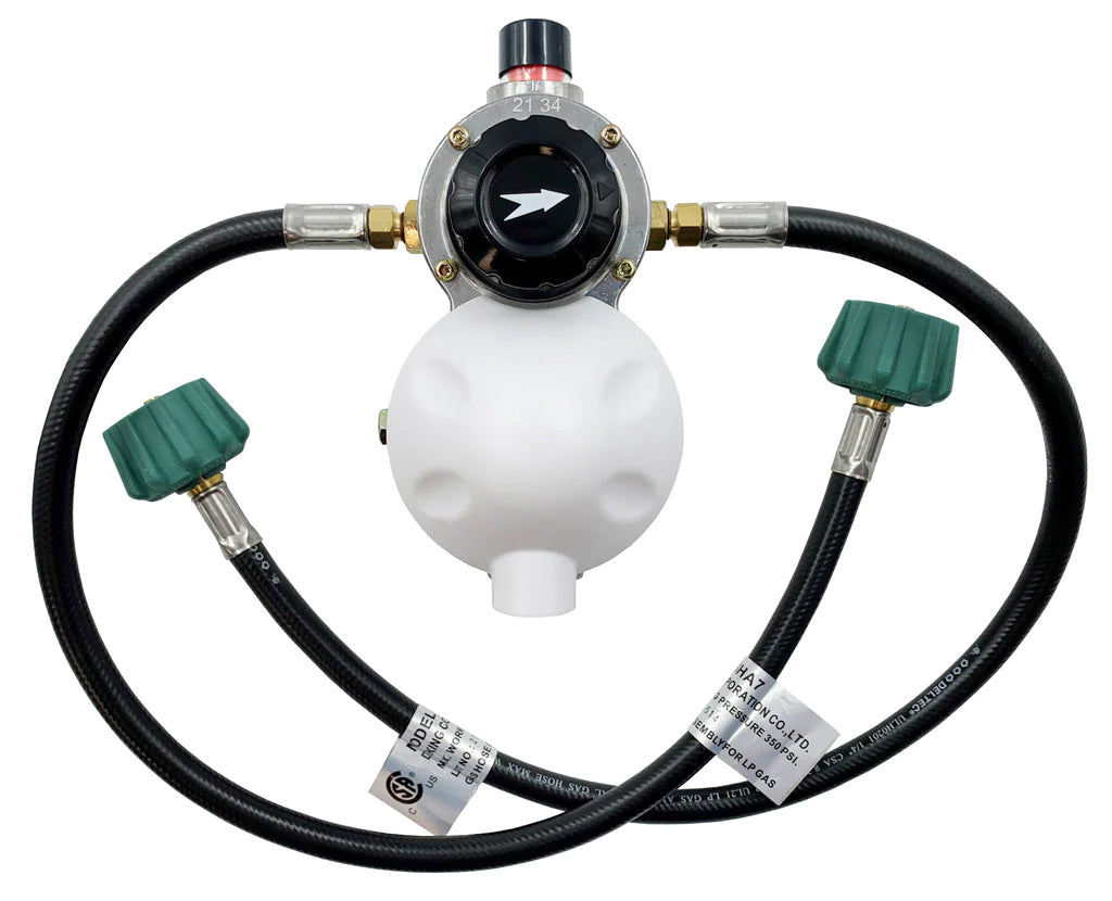 AP Products 028-606024 Auto Changeover LP Gas Regulator with Two 24" Pigtails, Cover & Mounting Bracket