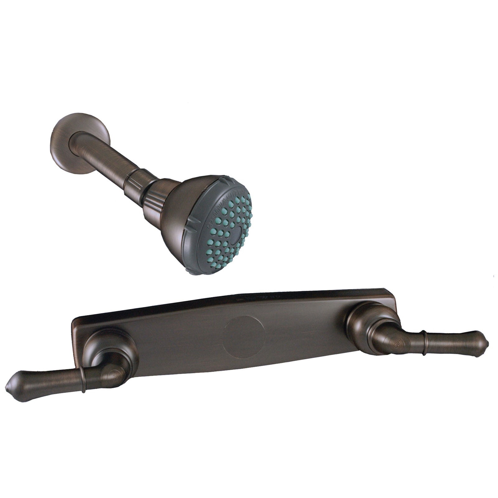 Empire Faucets U-YNN59N RV Tub/Shower Diverter with Teapot Handles and Shower Head - 8", Brushed Nickel