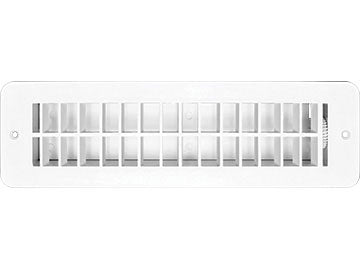 RV Designer H851 Plastic Dampered Vent Register - 2.25" x 10", White