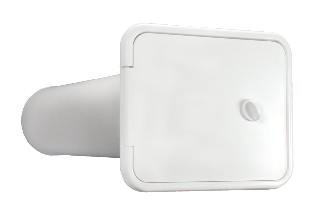 Thetford 94302 Storage/Sewer Hose Hatch with Thumb Latch - Polar White