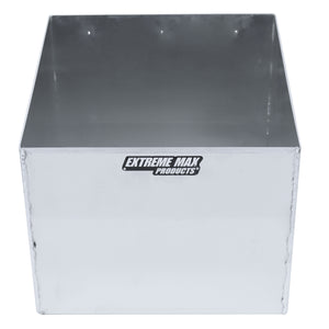 Extreme Max 5001.6111 Aluminum Single Fuel Jug Holder - Fits One 5 Gallon Container, Storage Organizer for Enclosed Race Trailer, Shop, Garage, Storage, Silver