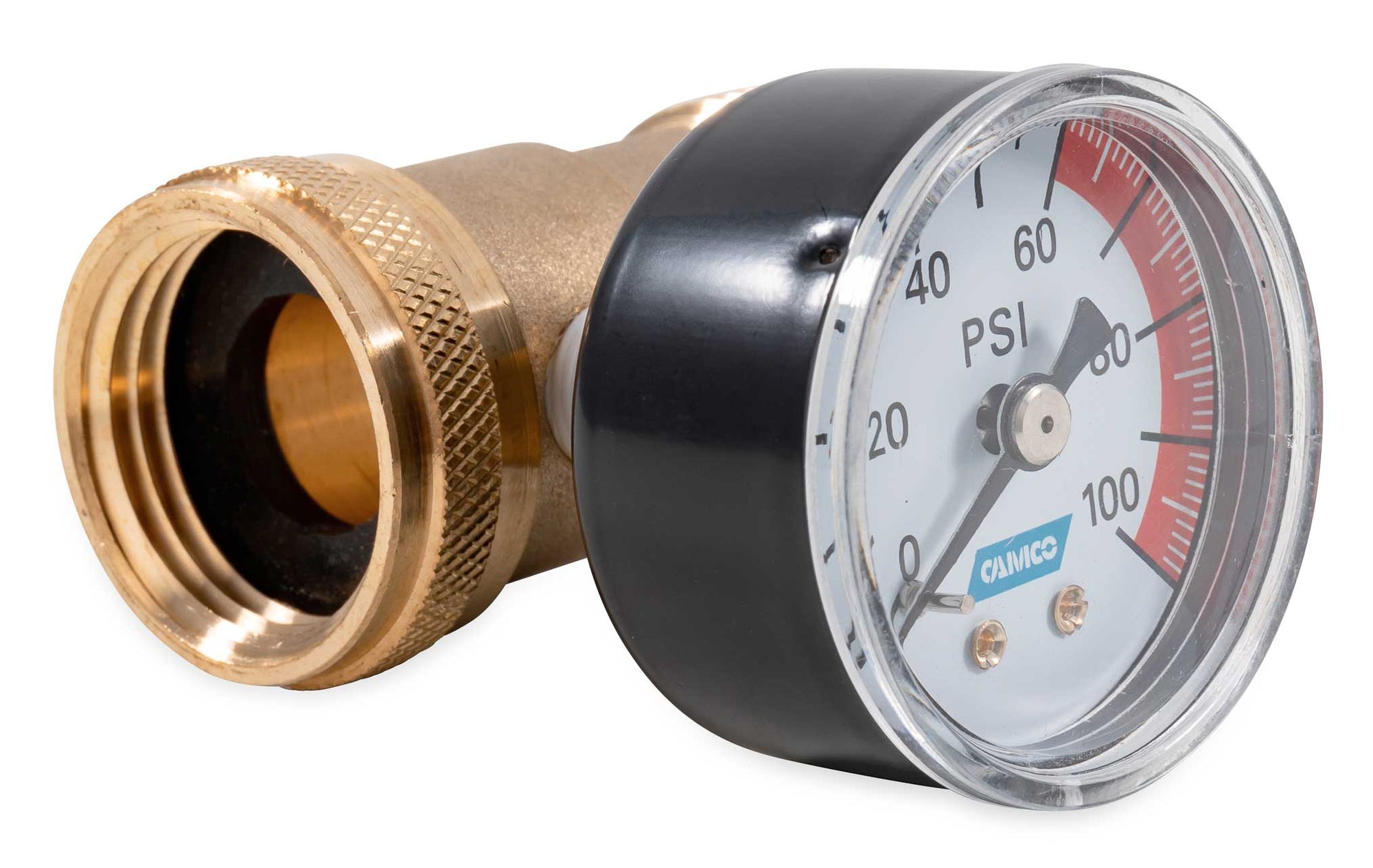 Camco 40070 Brass Water Pressure Gauge