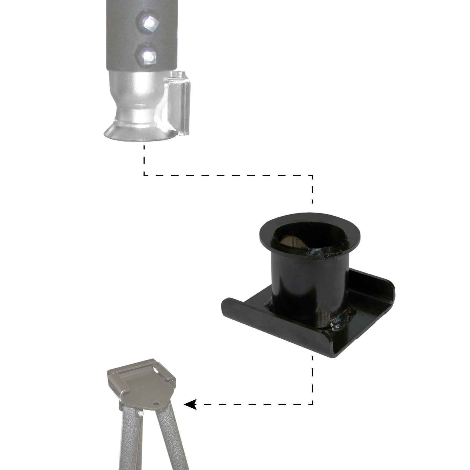 BAL 25067 Kingpin Gooseneck Adapter – Converts Tripod FASTJACK for Use with Gooseneck Trailers – Works with 25066 Weekender and 21100000 Full-Timer FASTJACKS