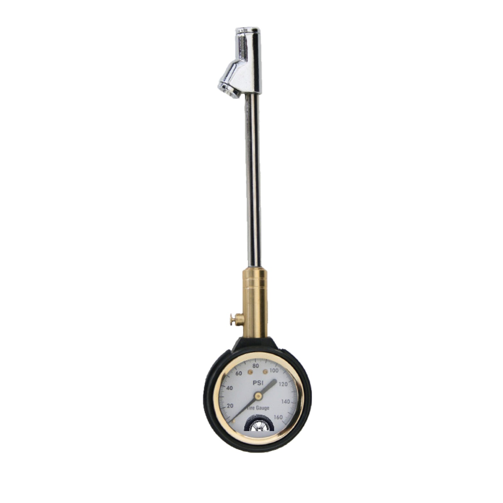 Minder TMG-RV-DIAL Tire Pressure Gauge with 9" Stem