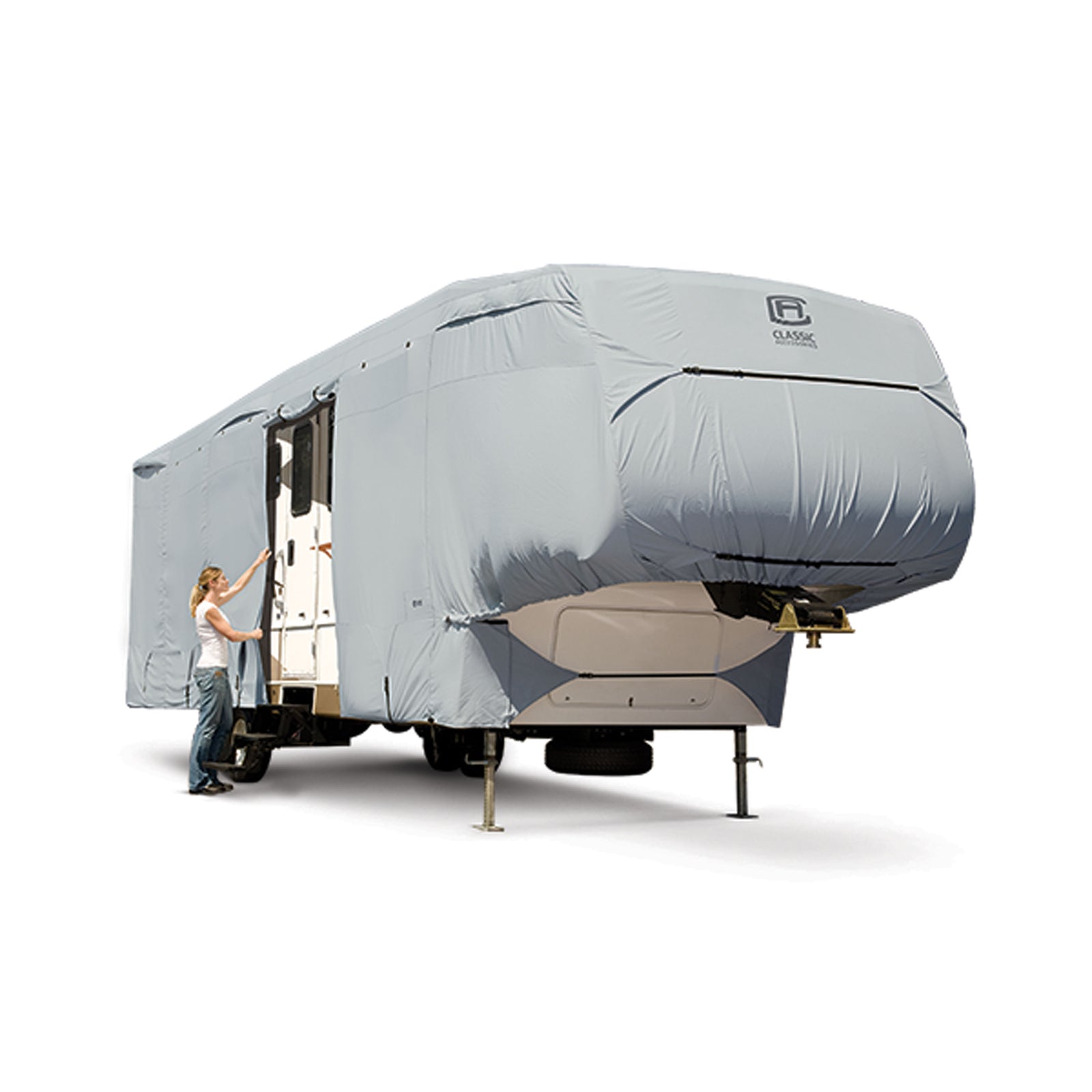 Classic Accessories 80-319-181001-RT PermaPRO 5th Wheel RV Cover - 33' to 37' x 135"