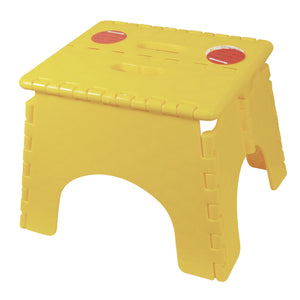B & R Plastics 101-6Y-YELLOW E-Z Foldz Step Stool - 9", Yellow