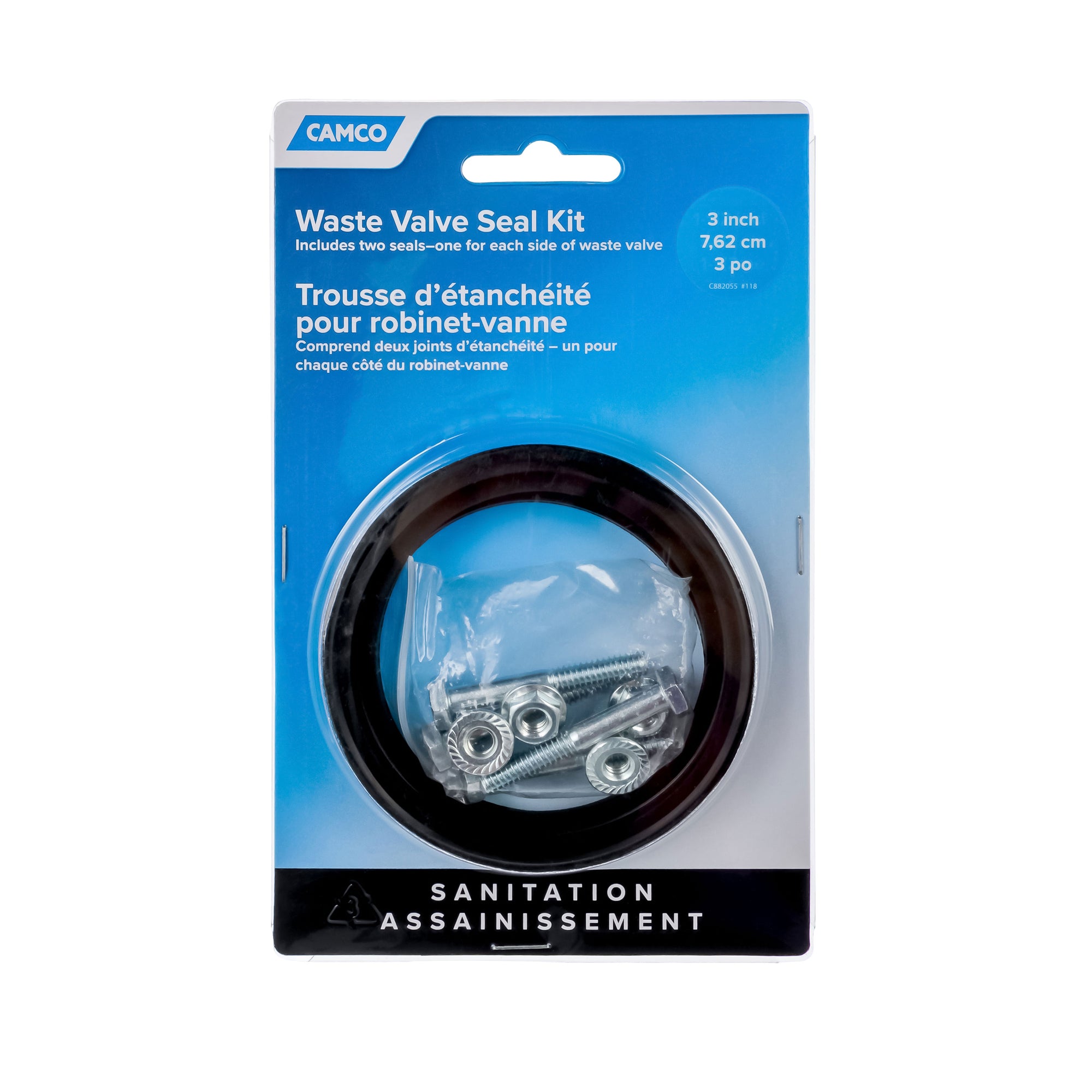 Camco 39510 Waste Valve Seal Kit 3"