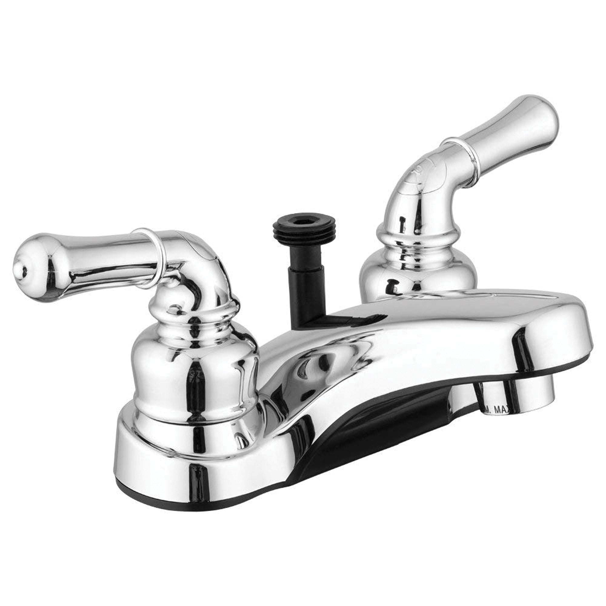 Dura Faucet DF-PL720C-CP Classical RV Lavatory Faucet with Shower Diverter - Non-Metallic Chrome