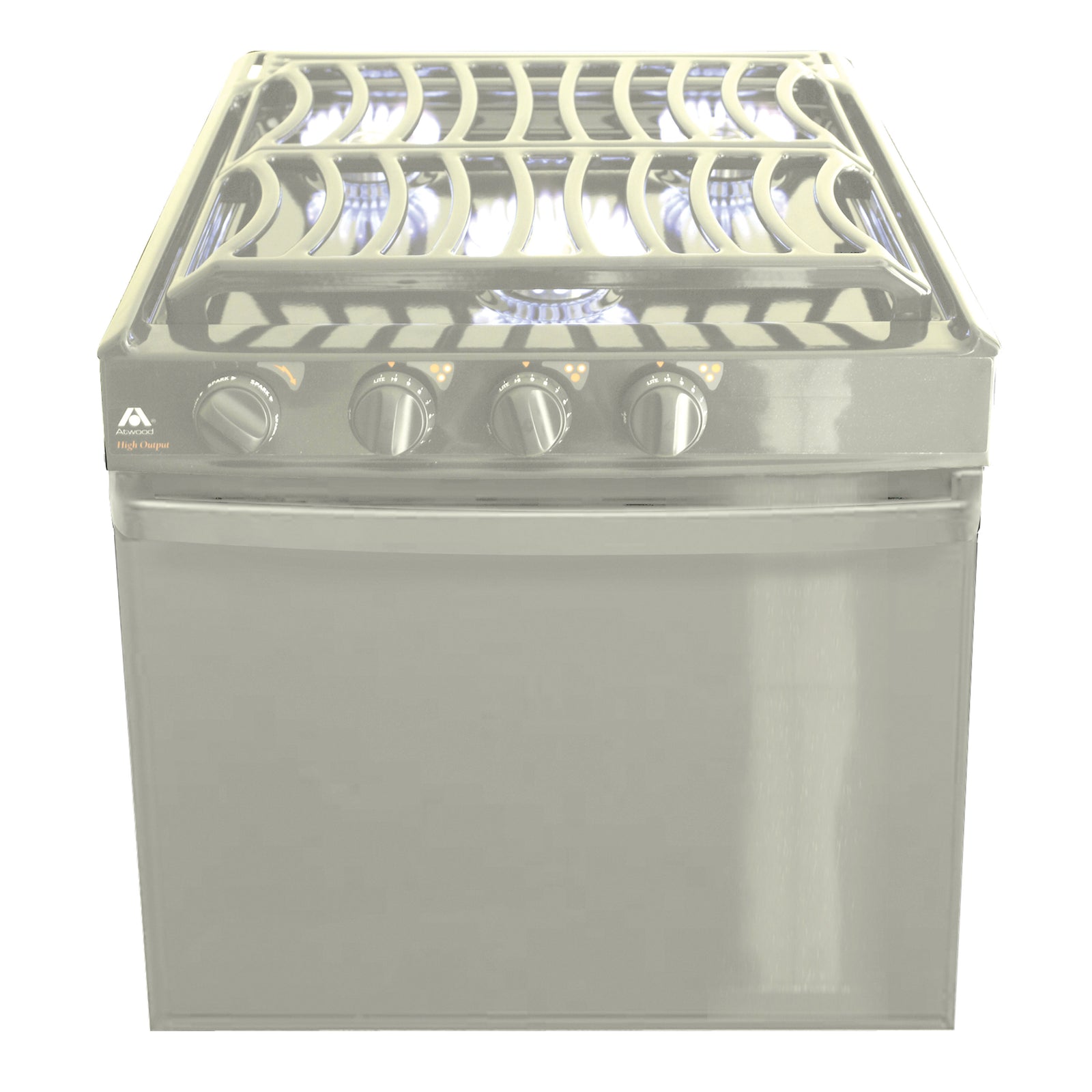 Atwood 52776 RA-1735 SS 3-Burner Range with Piezo Ignition, Sealed Burner - 17 in., Stainless