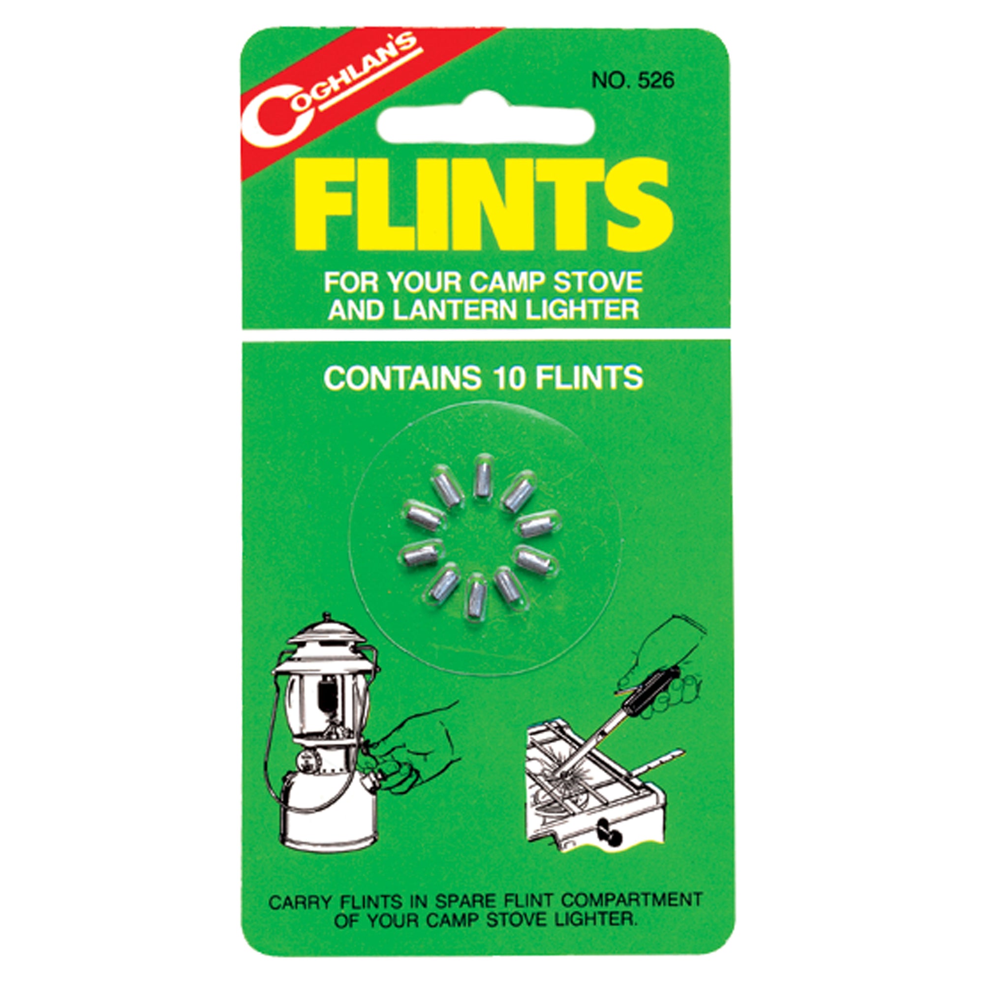 Coghlan's 526 Lighter Flints, 10-Pack