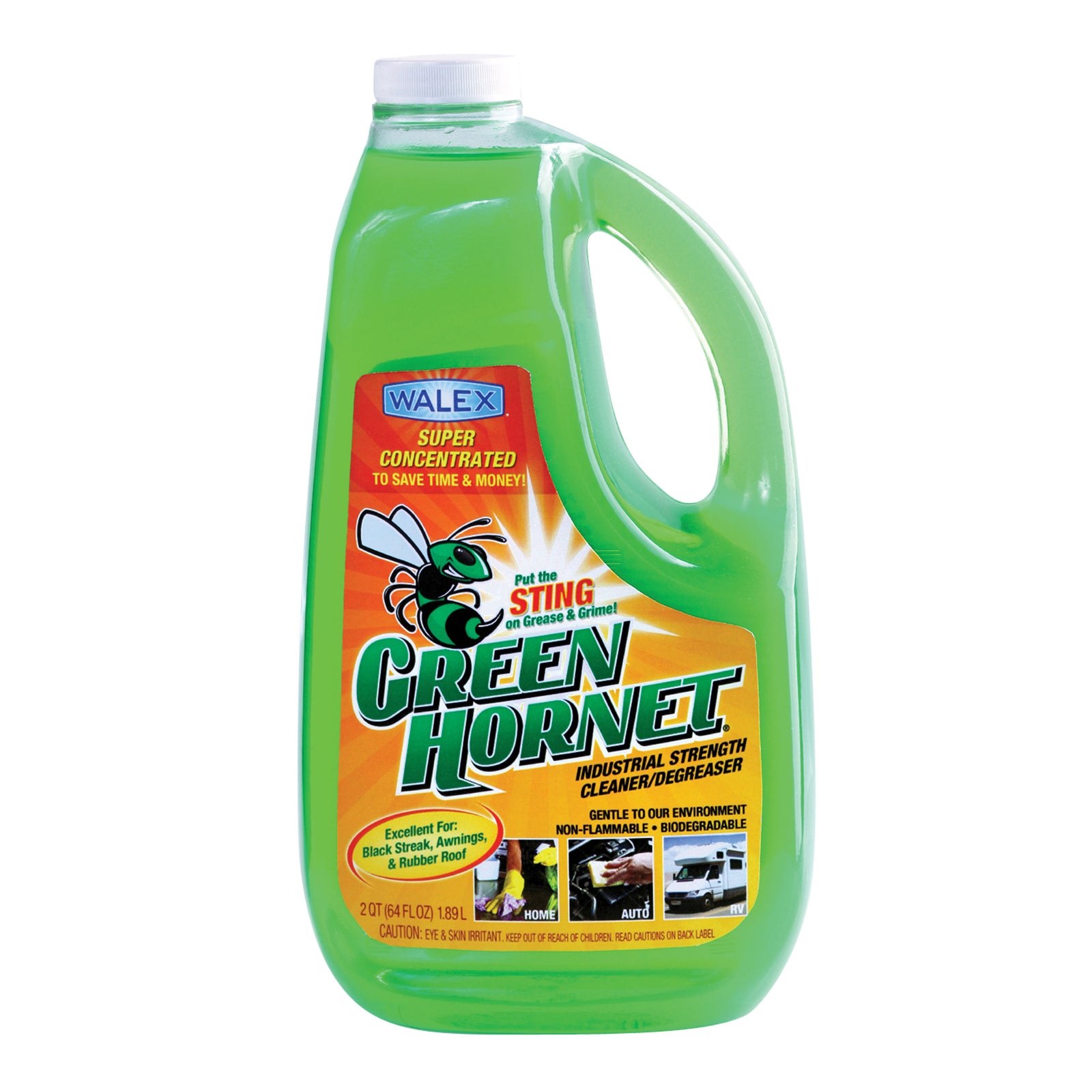 Walex GH32OZ Green Hornet Industrial Strength Cleaner/Degreaser - Ready-To-Use, 32 oz.