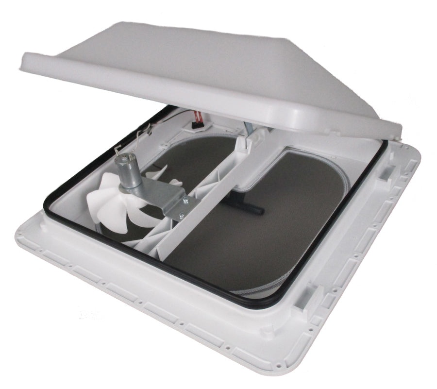 Ventline V3094-601-00 Ventadome 12V DC Powered E-Z Lift Vent With Pop-Out Screen - 14", White