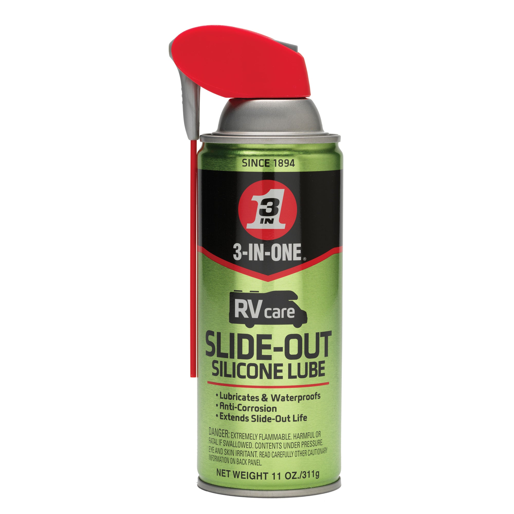 WD40 Company 120084 3 In 1 Rv Silicone Slide Out Lube Spray 11 Oz