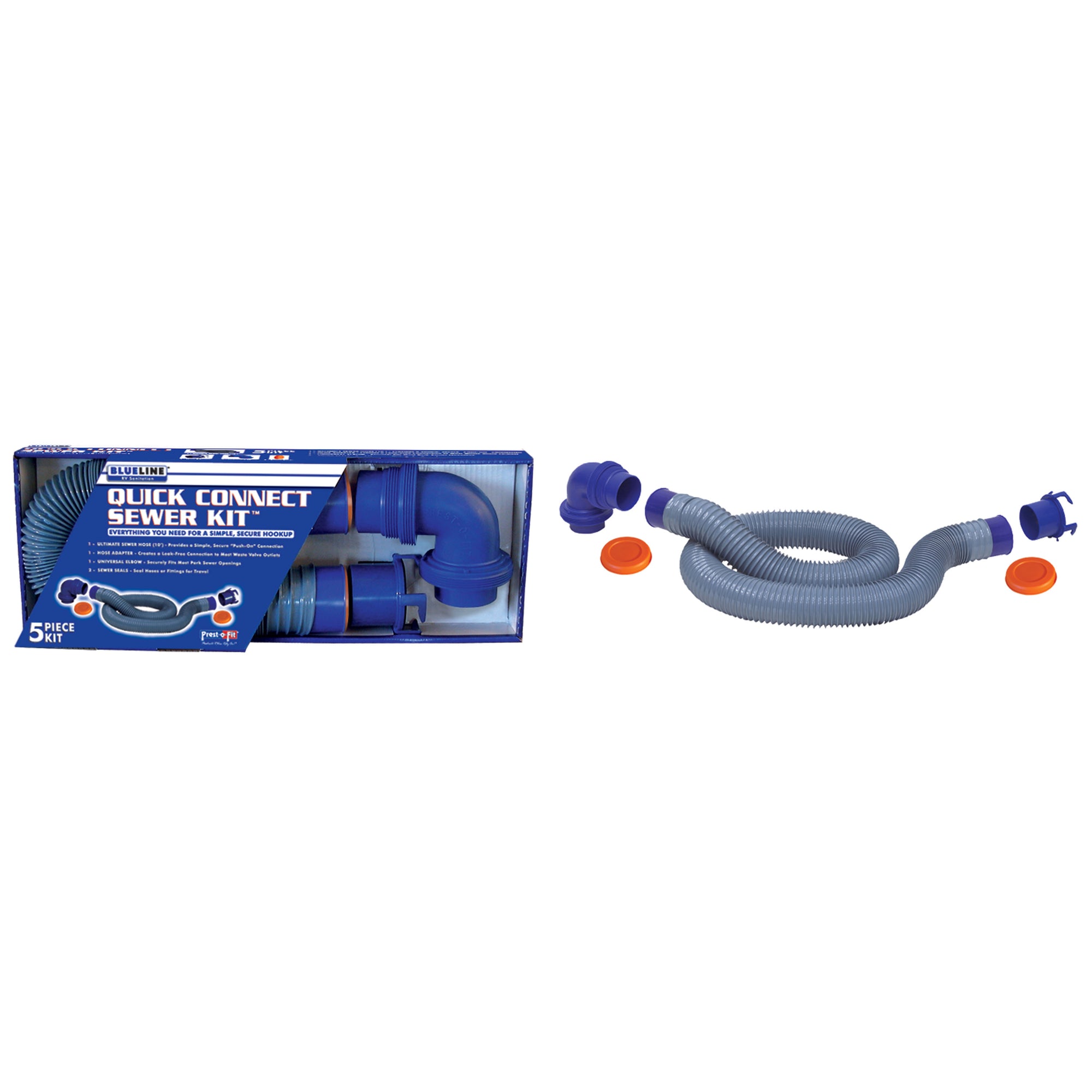 Prest-O-Fit 1-0202 Blueline Quick Connect Sewer Kit