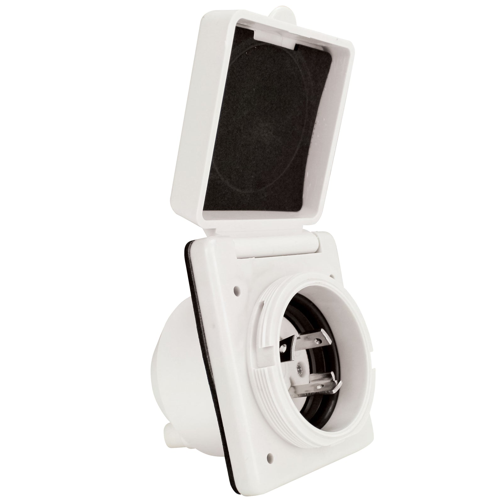 30A RV INLET WHITE