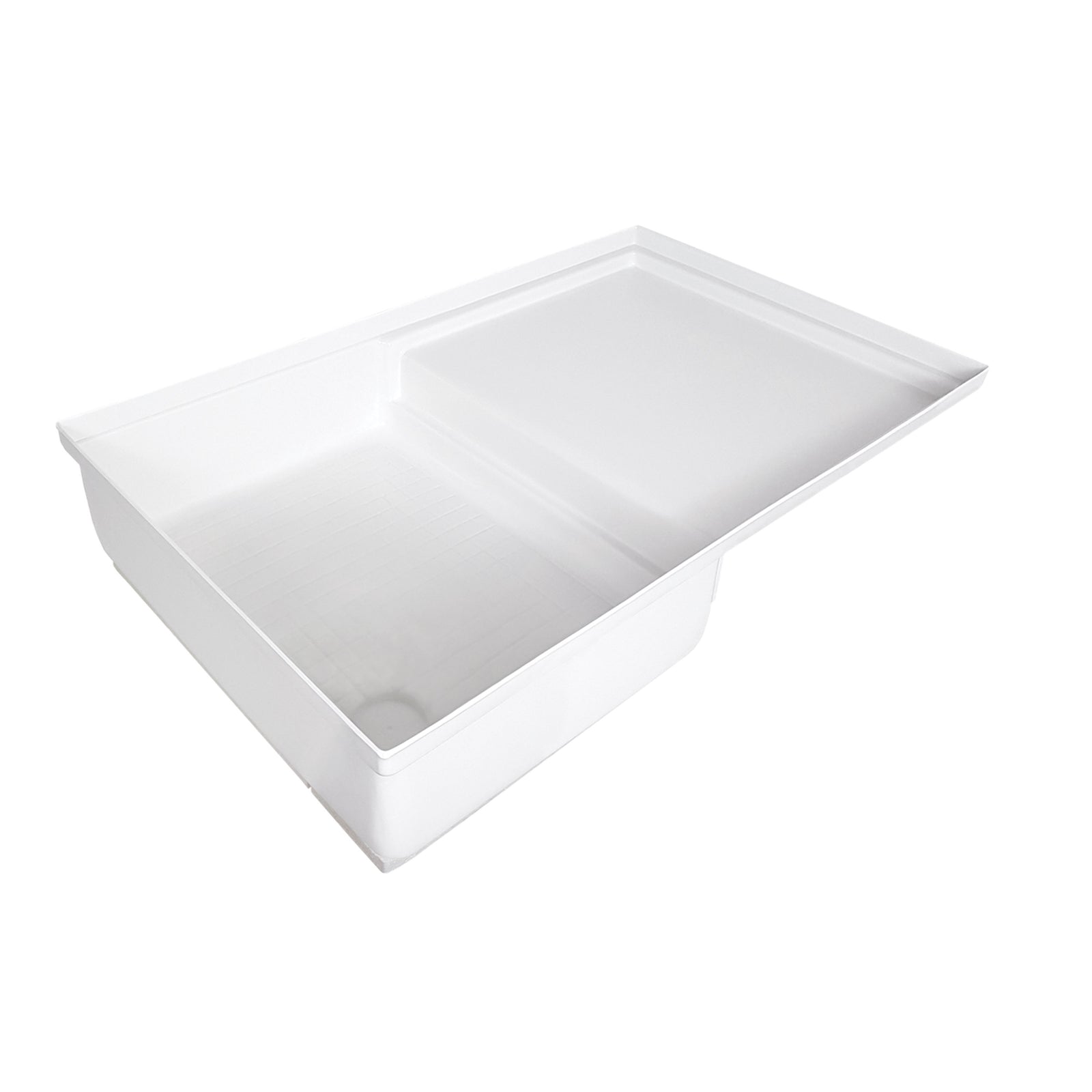 Icon 12893 Combo Shower Pan SP400 - 35" x 21" x 7-1/2", Polar White