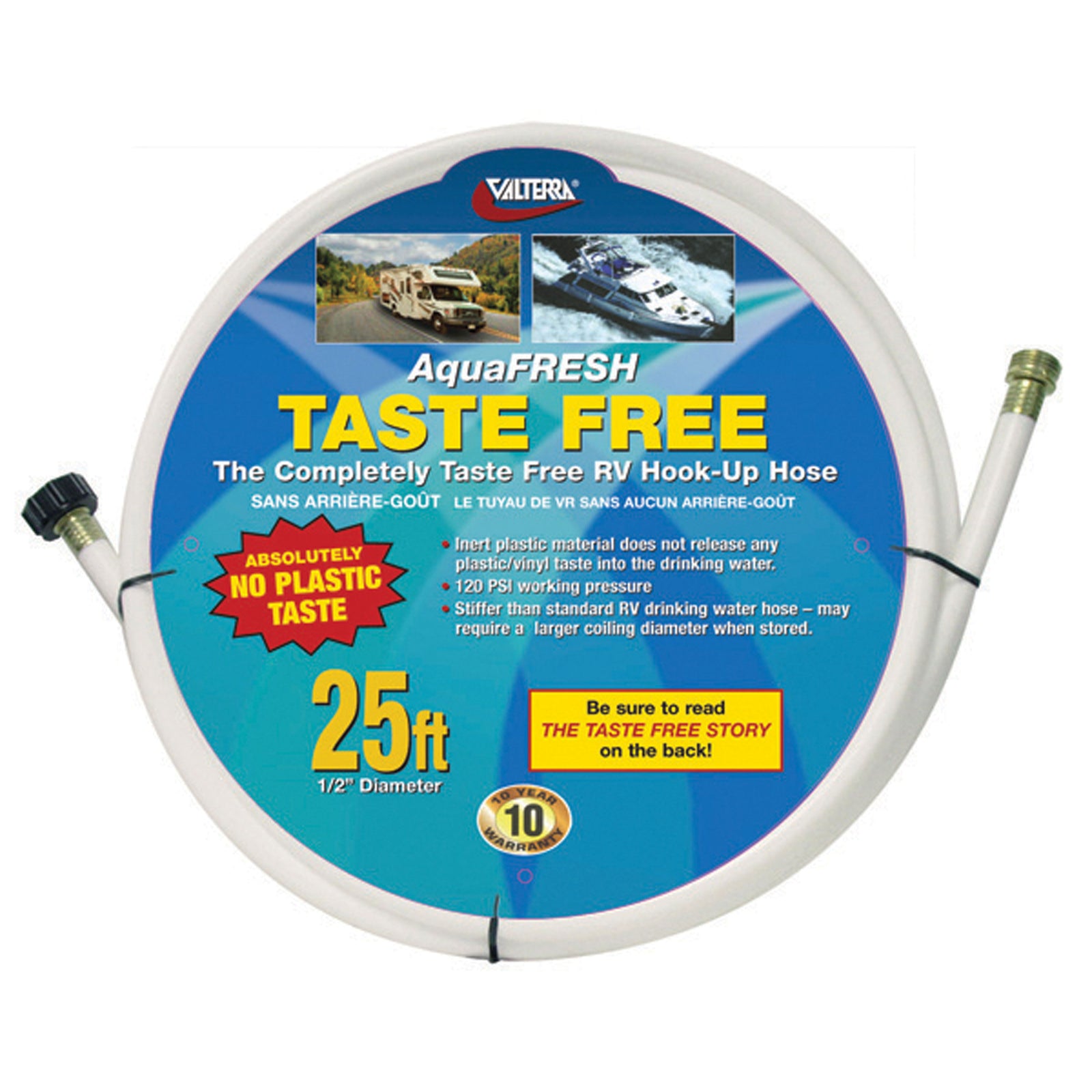 Valterra W01-0004 AquaFresh Taste-Free Drinking Water Hose - 25'
