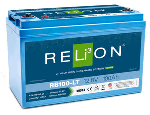 RELiON RB60 Lithium Deep Cycle Battery LiFePO4 - 12.8V, 60Ah, M8 x 1.25 Terminal