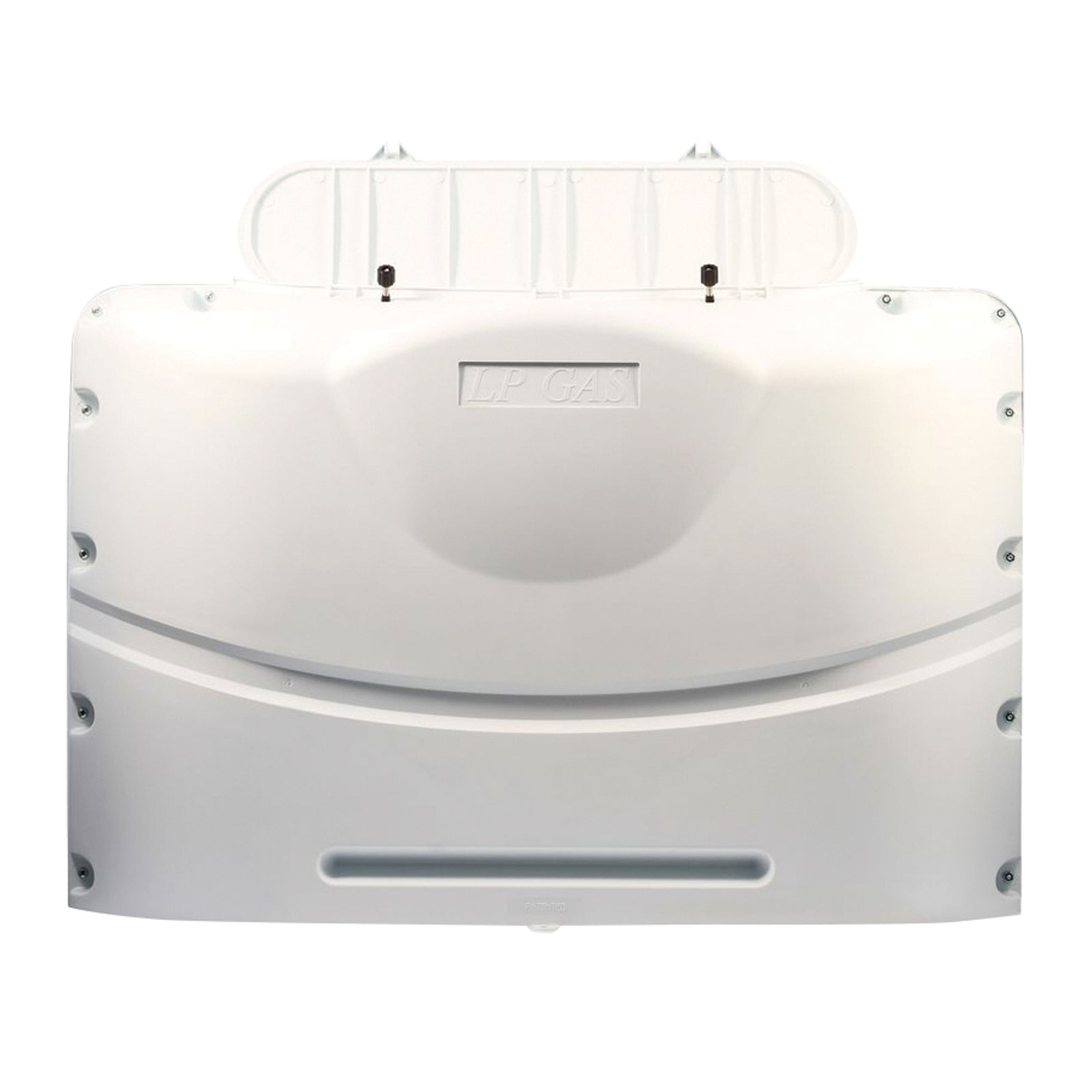 Camco 40523 Heavy-Duty Propane Tank Cover For 20 Lb. Steel Double Tanks - Polar White