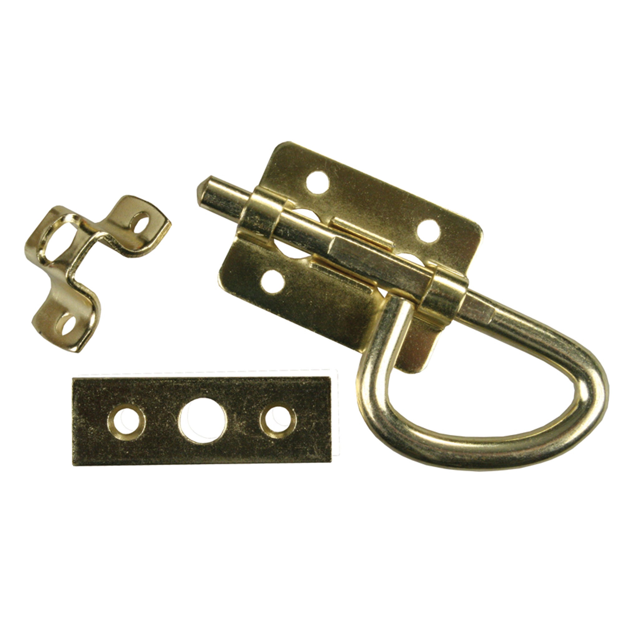 JR Products 20645 Universal Bolt Latch - Brass