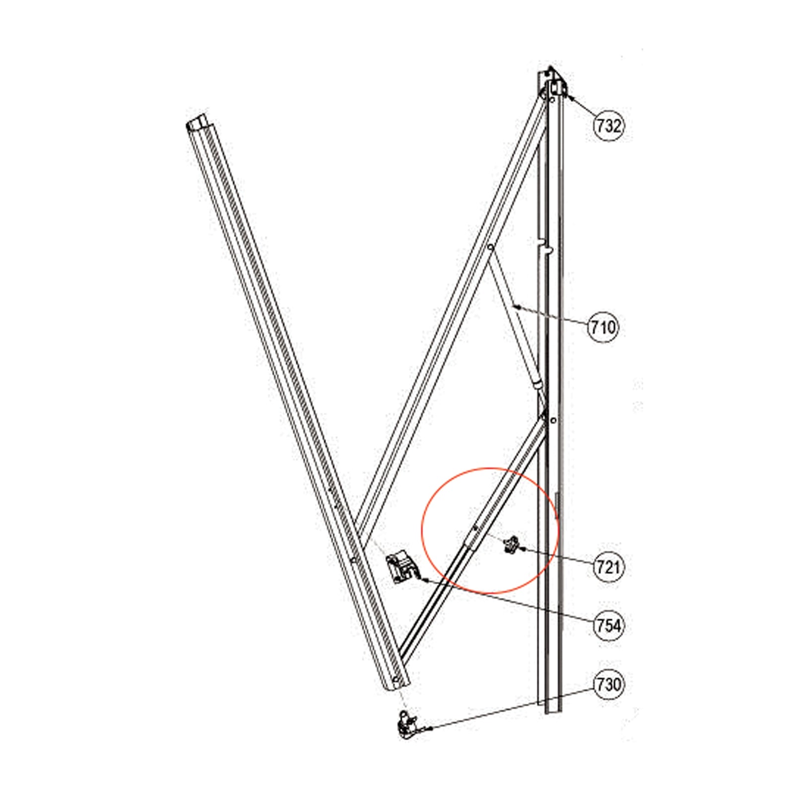 Dometic 3311579.007 Screw 5/16-18X.63PHCR