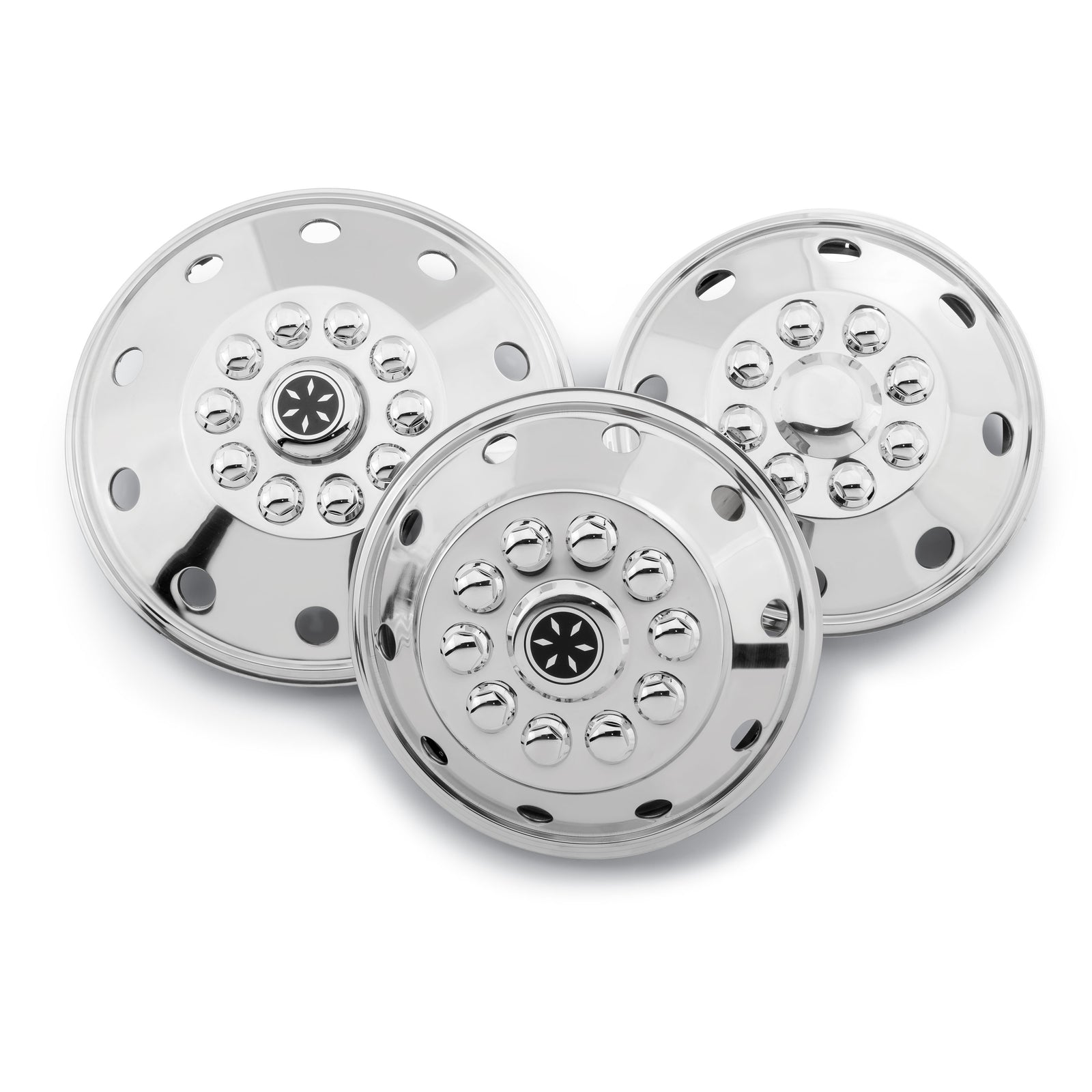 Dicor SHFM16-COV Stainless Steel Wheel Covers - SHFM16-COV