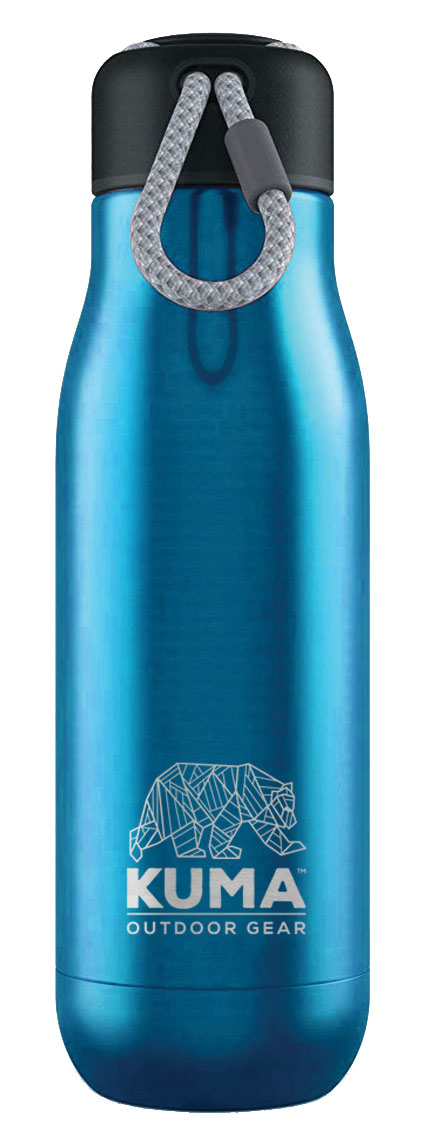 Kuma Outdoor Gear KM-RWB-BL Rope Water Bottle Blue - 17 Oz