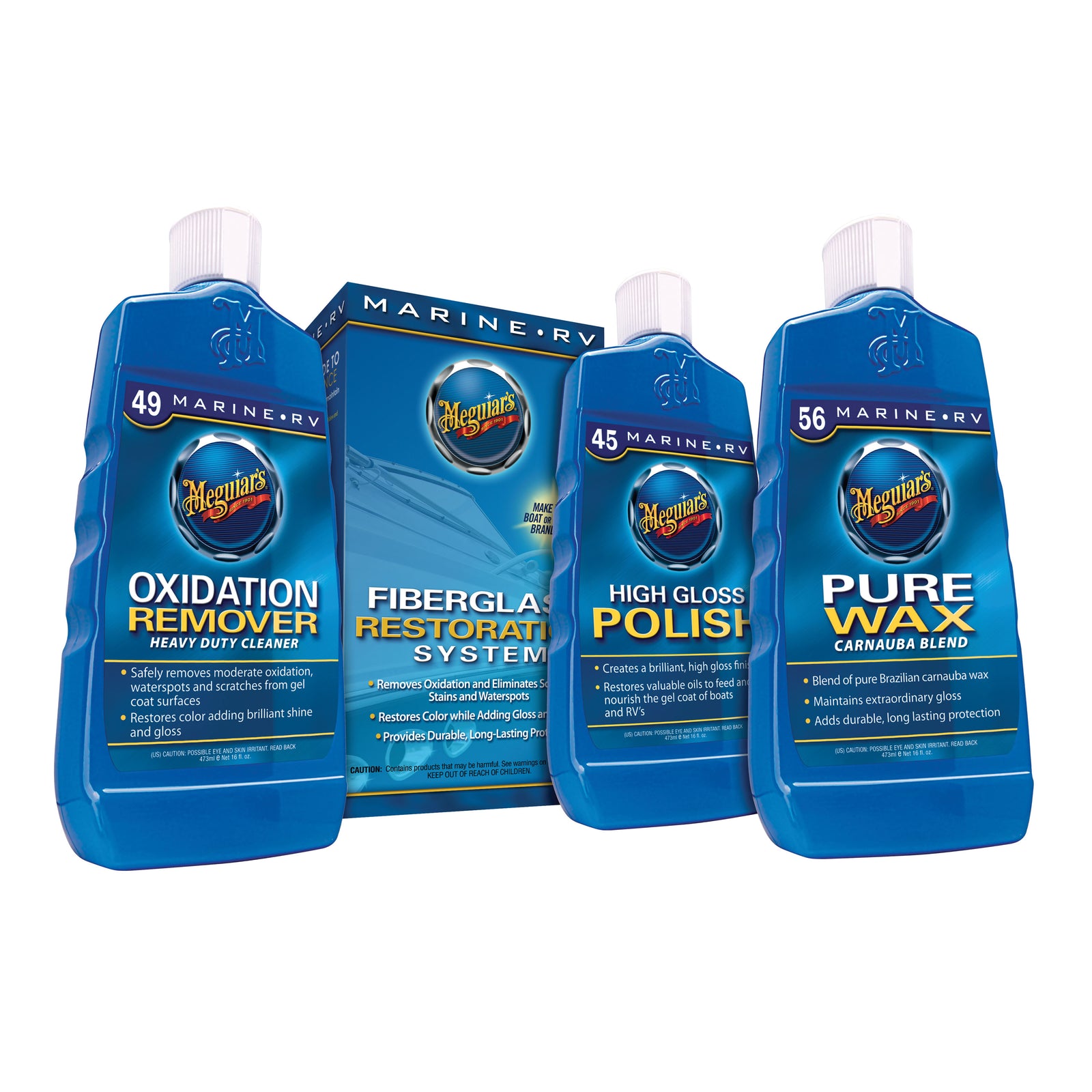 Meguiar's M-4965 Marine/RV Fiberglass Restoration System Kit