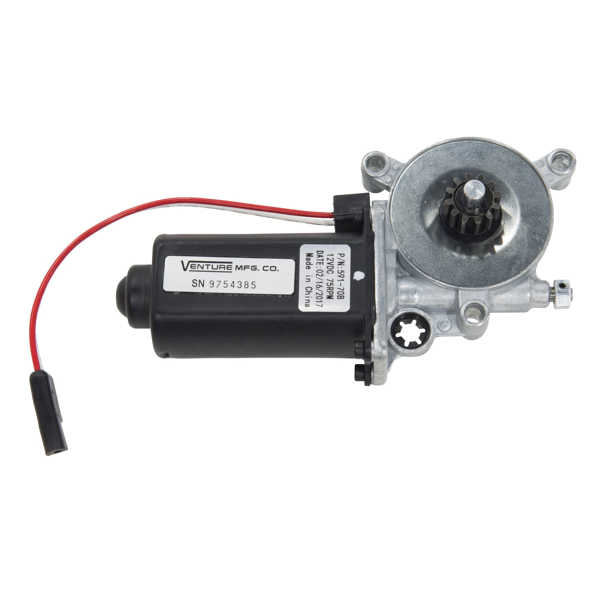 Lippert 723566 Replacement Awning Motor with Manual Override and 2-Way Connection