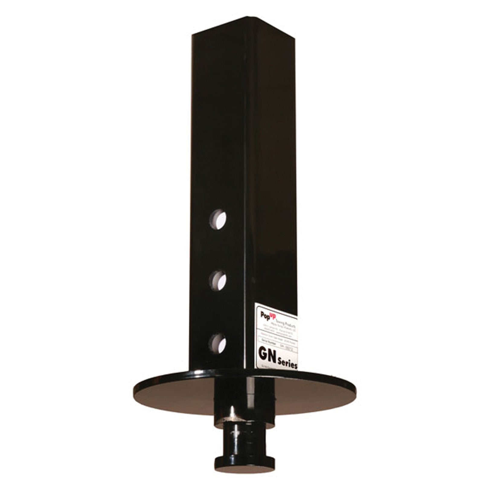 PopUp Hitch GN7 Square Straight Gooseneck Coupler Adapter for Semi-Tractors - 4" Square